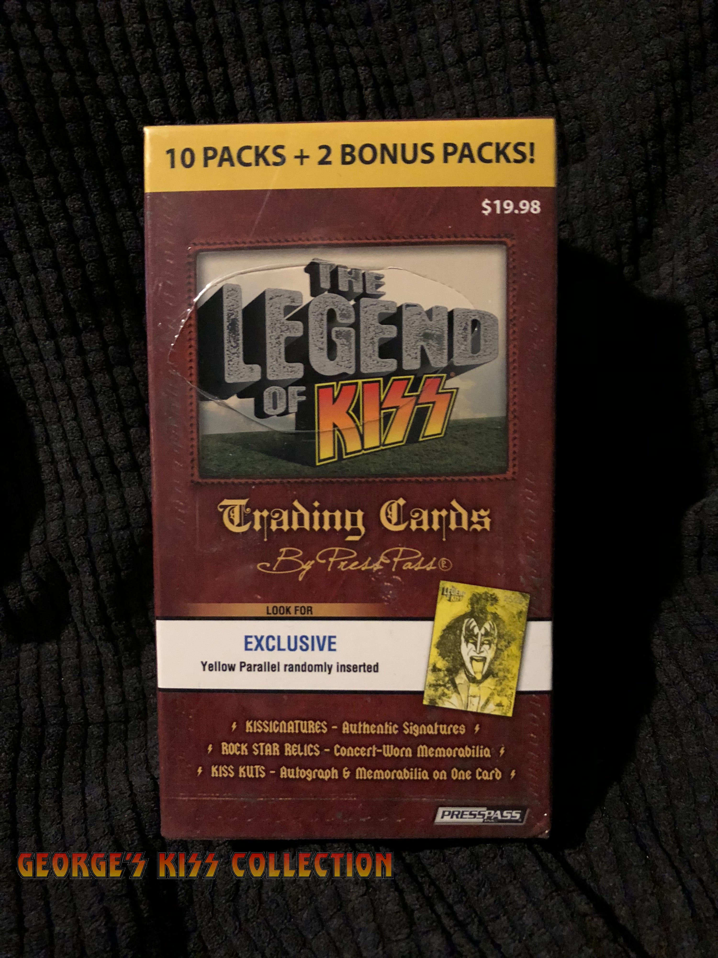 Press Pass The Legend of KISS Trading Card Blaster Box 12 packs FACTORY SEALED!