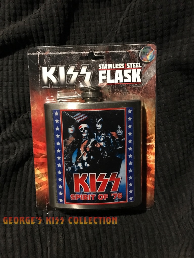 Spirit Of 76 Tour Poster 8oz Stainless Steel Flask ICUP KISS